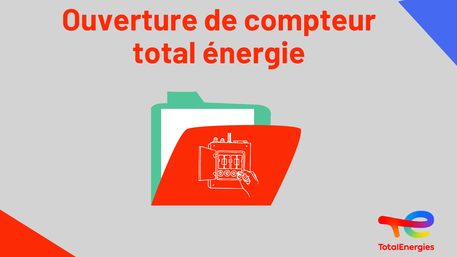 Ouverture de compteur TotalEnergies : prix & délais