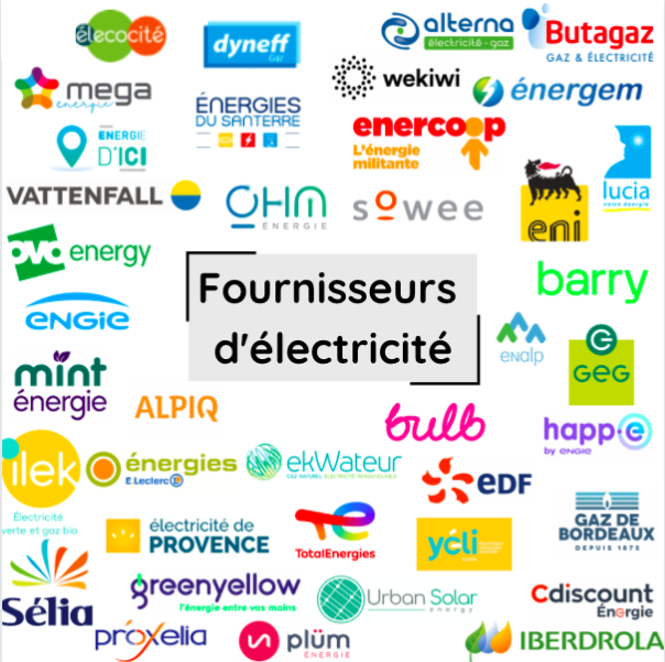 Logos fournisseurs énergie